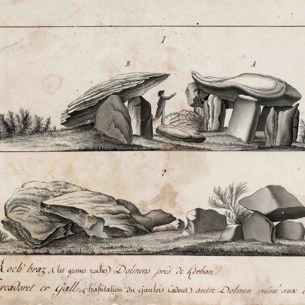 Fréminville, « Monumens celtiques » (arch. dép. Ille-et-Vilaine, 37Fi 15).
