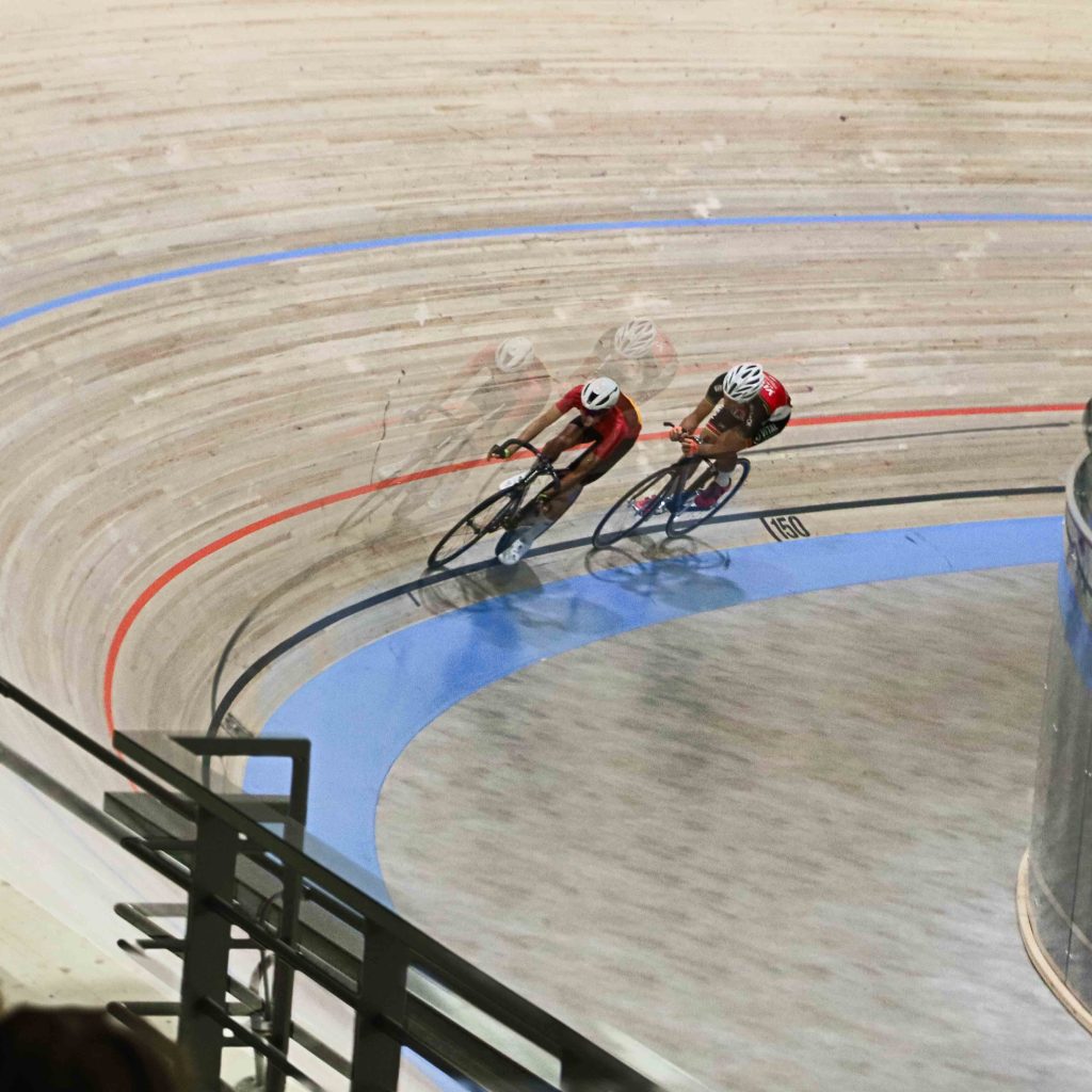 Entrainement au vélodrome