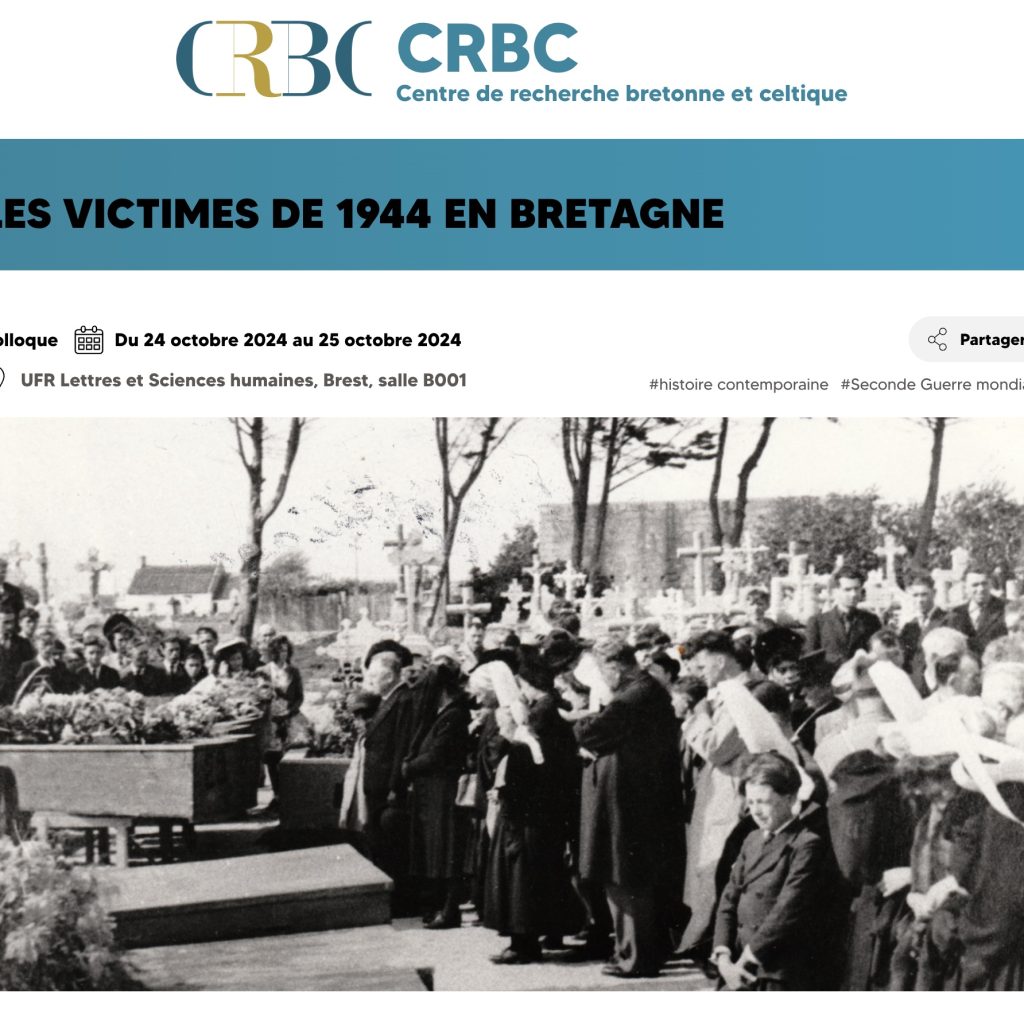 Les victimes de 1944 en Bretagne. Docment CRBC. Photo DR