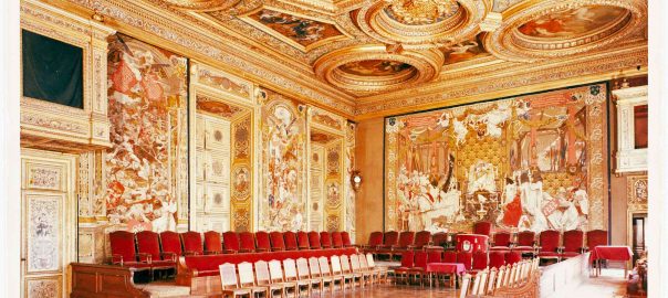Parlement de Bretagne, grand chambre. Photo d'archive. Musée de Bretagne.