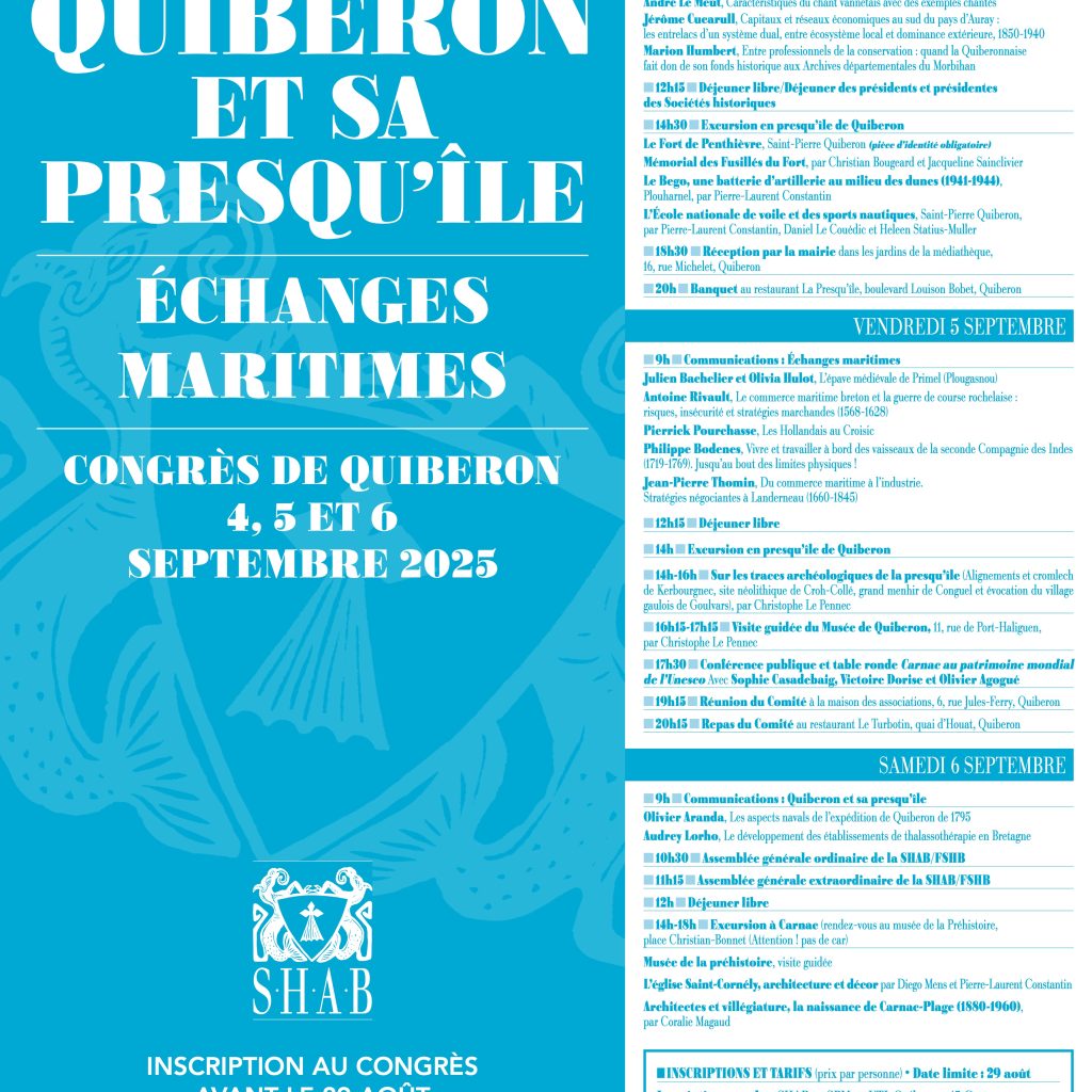 SHAB affiche du congrès de Quiber