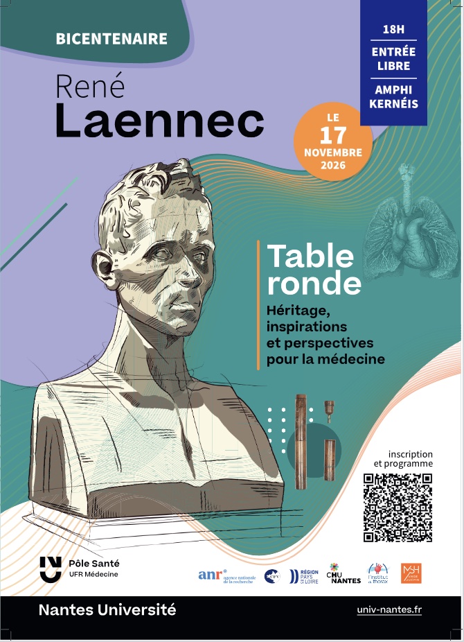 Affiche du bicentenaire de Laennec à l'Université de Nantes. DR